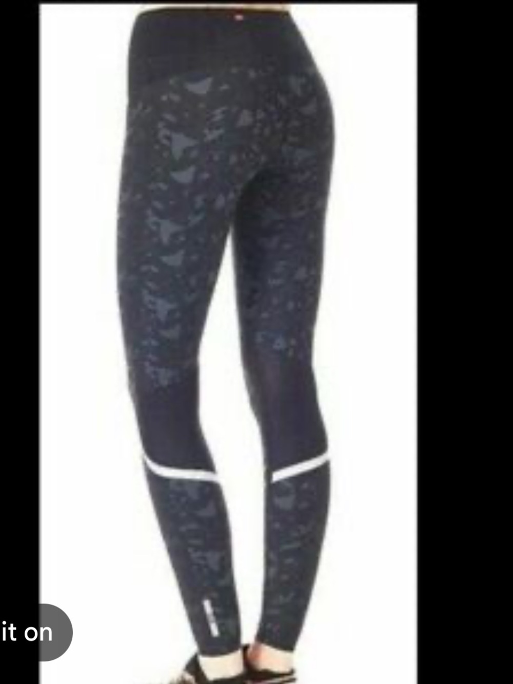 Sweaty Betty Black Grey Camo Running Leggings size small